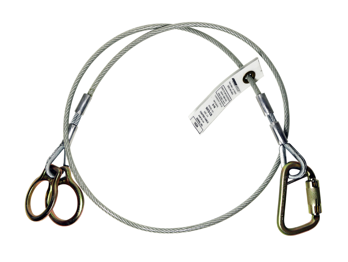 Safewaze 019-2008 18 Dual Leg D-Ring Extender, Soft Loop, 2 D-Rings